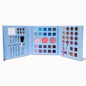 Claire’s 48 Pieces Shaker Heart Make Up Brushes Eyeshadow Pallette Lip Gloss Set